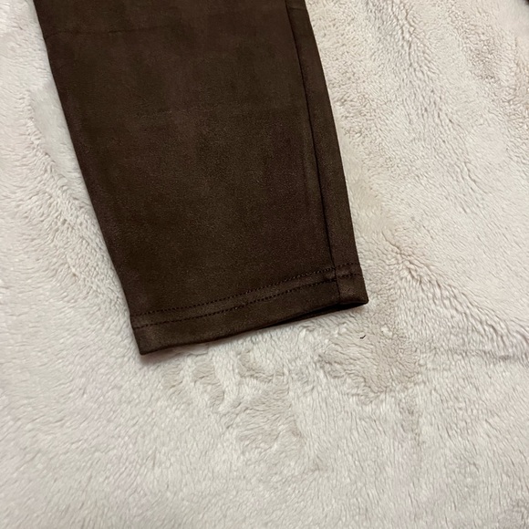 4/$20 - Cleo faux suede leggings in dark brown women’s size petite small - Picture 4 of 8